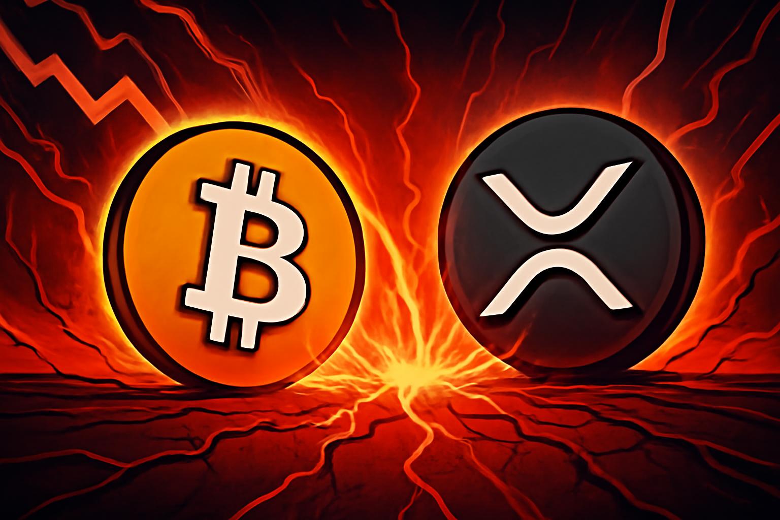 市场崩盘中的结构性优势：比特币的韧性与 XRP 展望