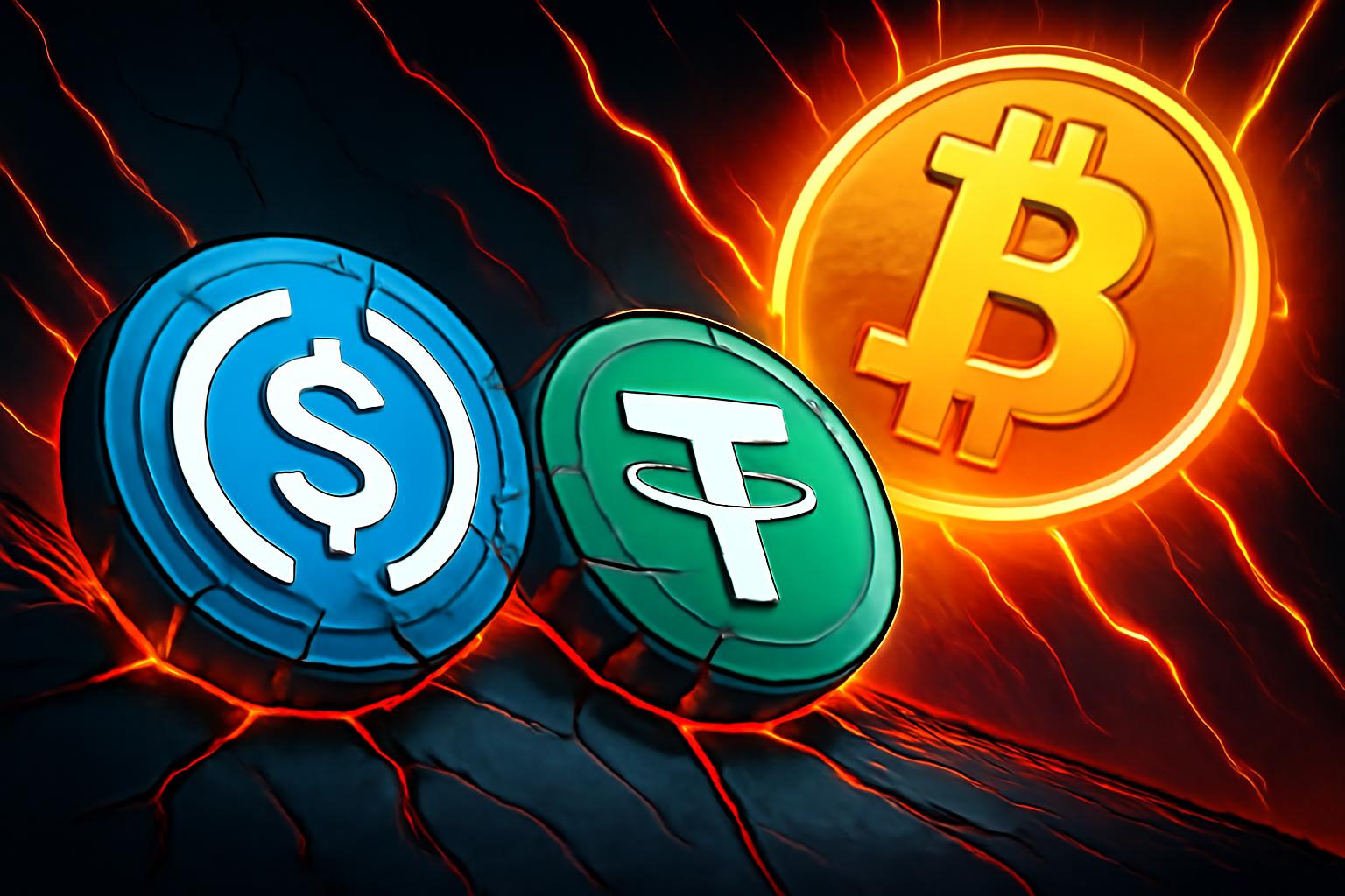 稳定币缩减，加密货币波动性推动资本外流