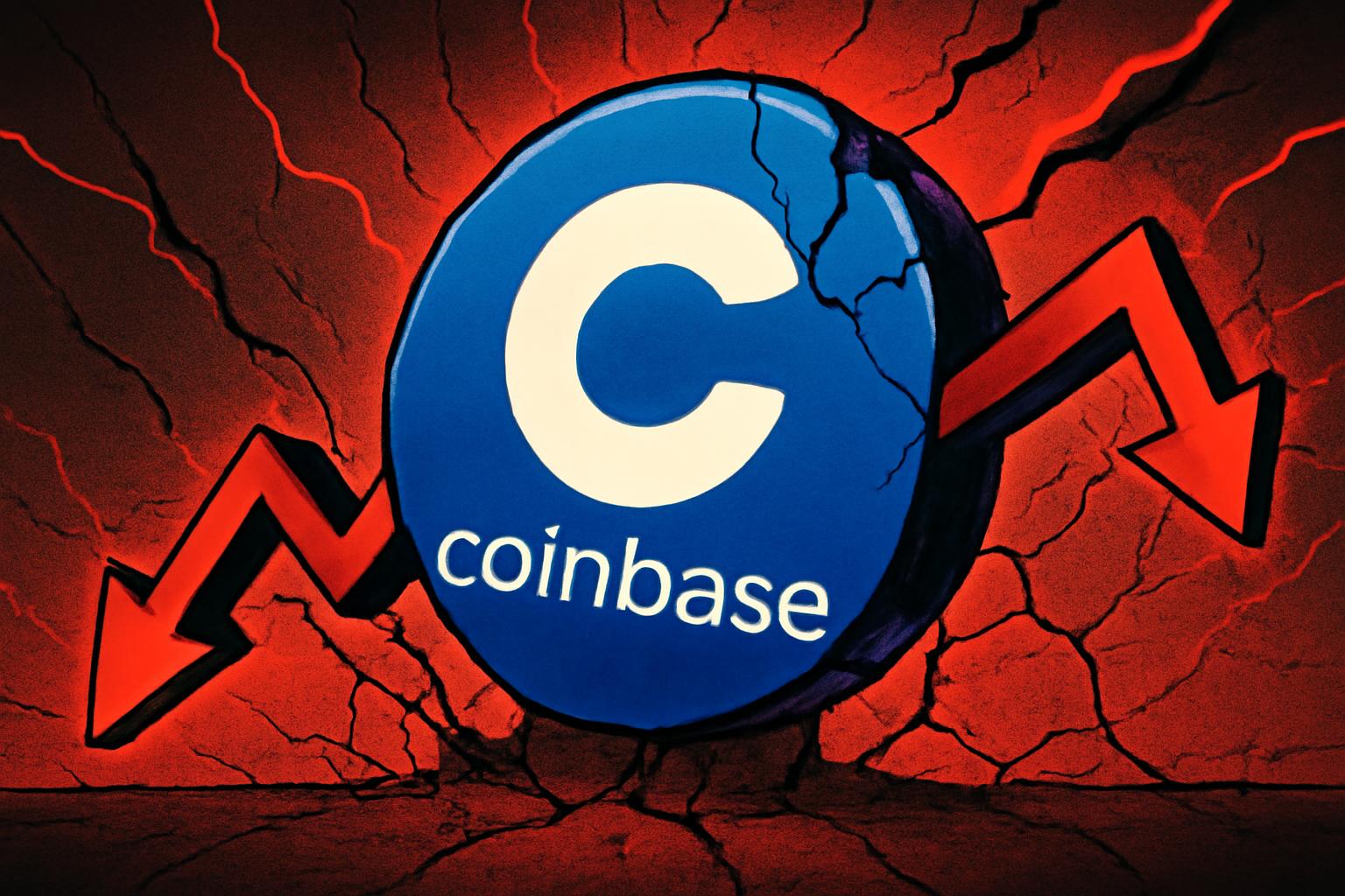 Coinbase 股价在9-Day 连跌后下跌19%，因宏观担忧拖累