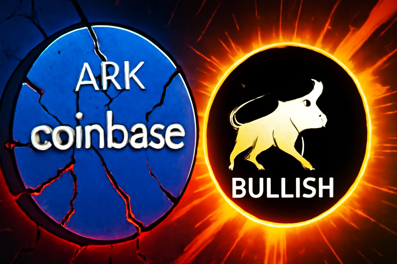 ARK Invest 出售 Coinbase 股票，Bullish 买盘在机构资金流中上升