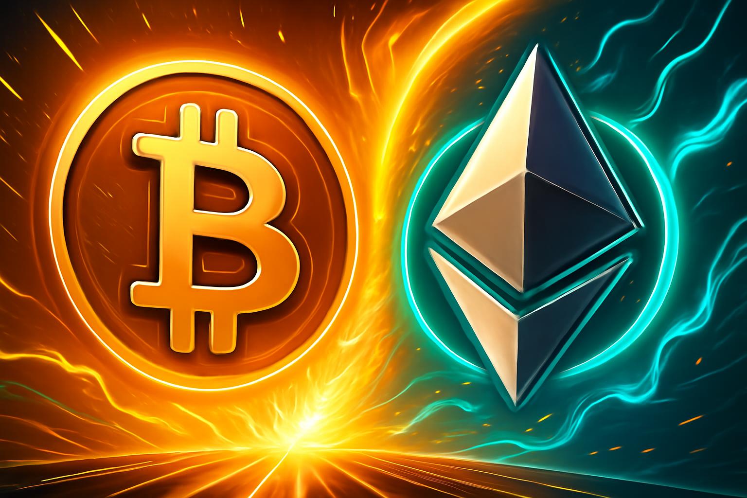 比特币和以太坊在市场出现混合流动性与政策信号时反弹