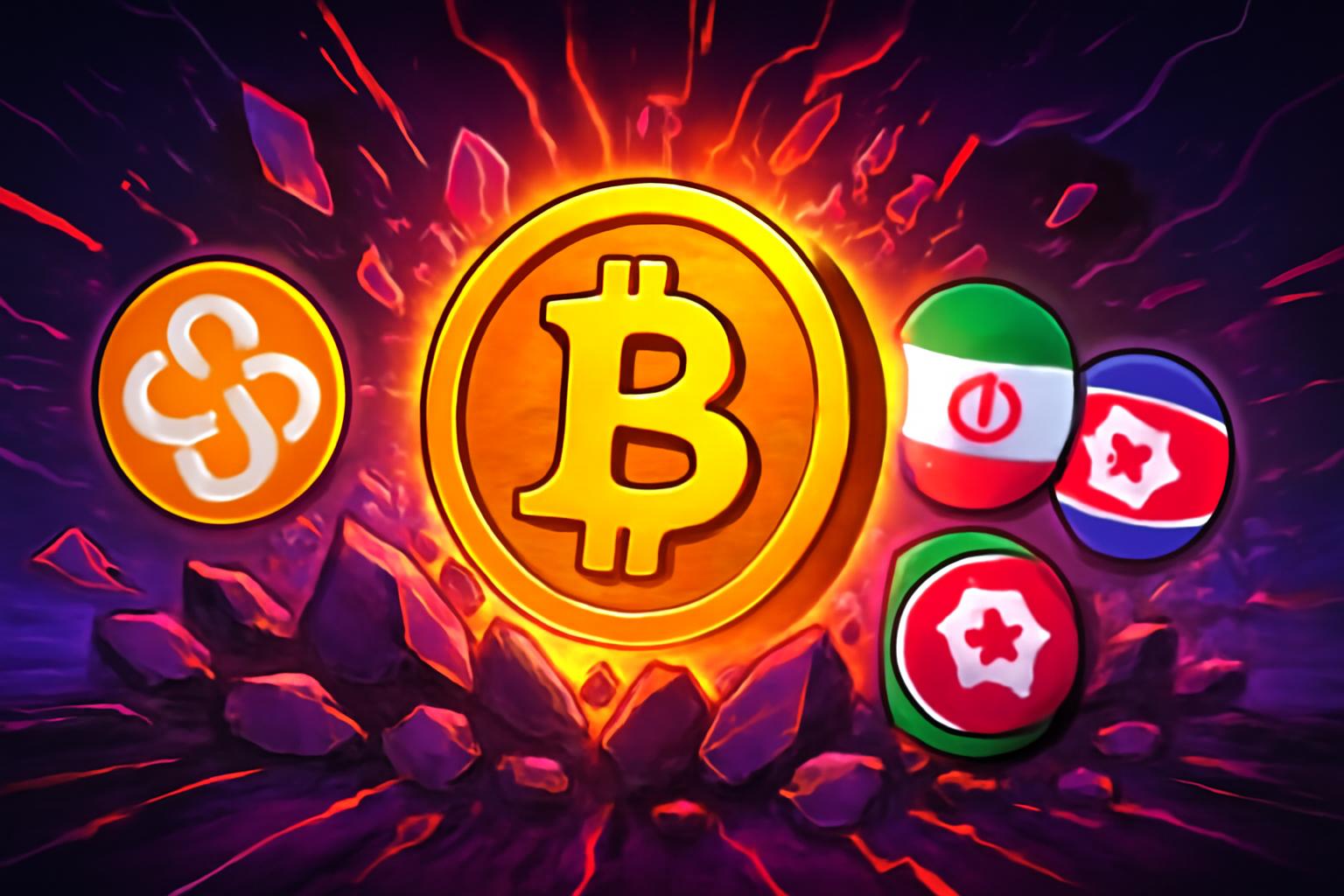 遍及伊朗、俄罗斯、朝鲜的非法链上金融达到创纪录的$154 Billion