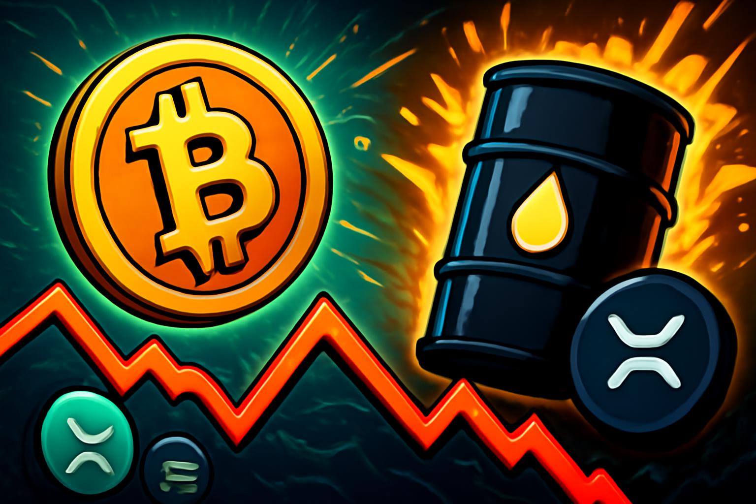 比特币上涨，油价飙升与股市下跌冲击市场