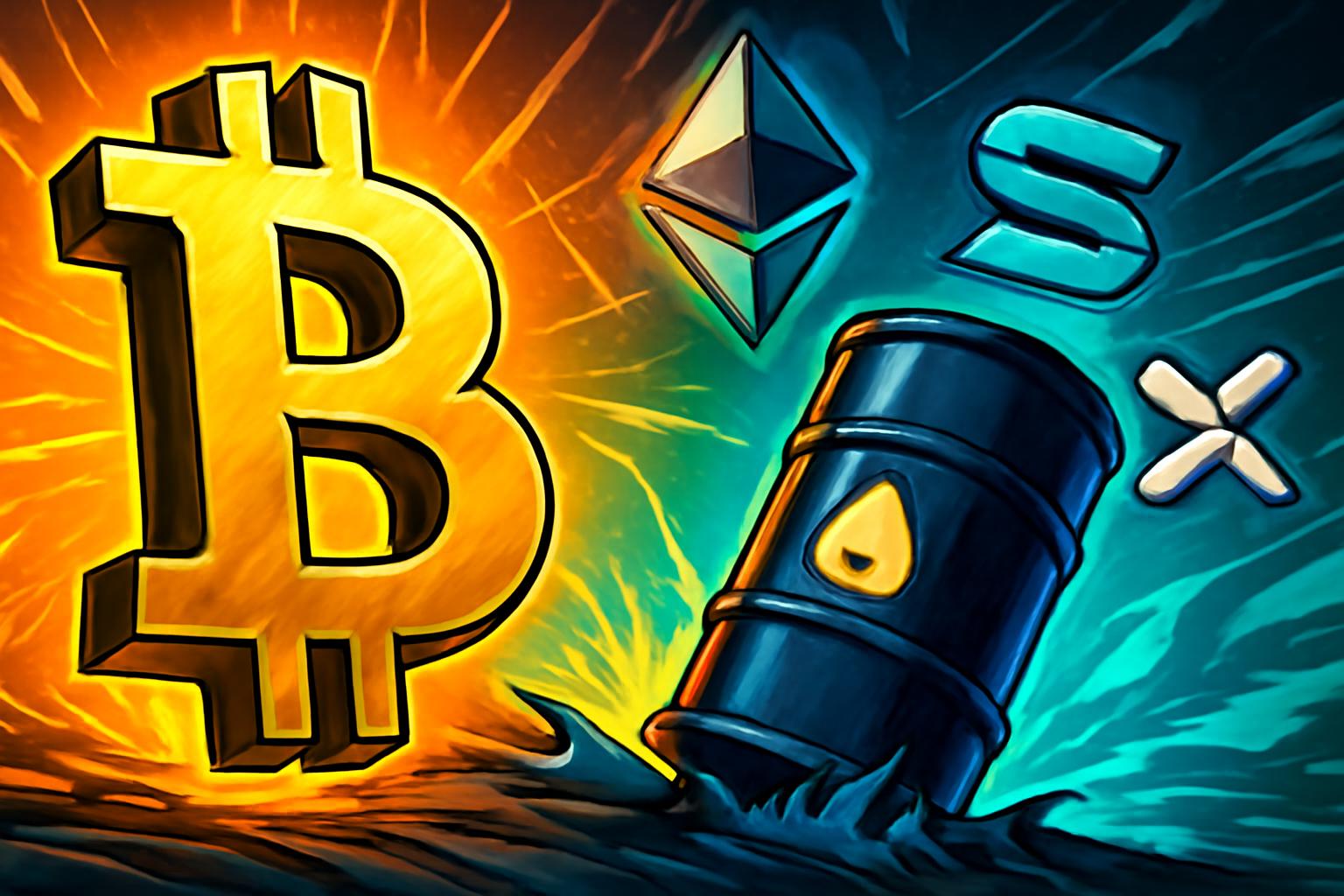 比特币突破 $71K，油价跌破 $80，推动广泛的加密货币反弹