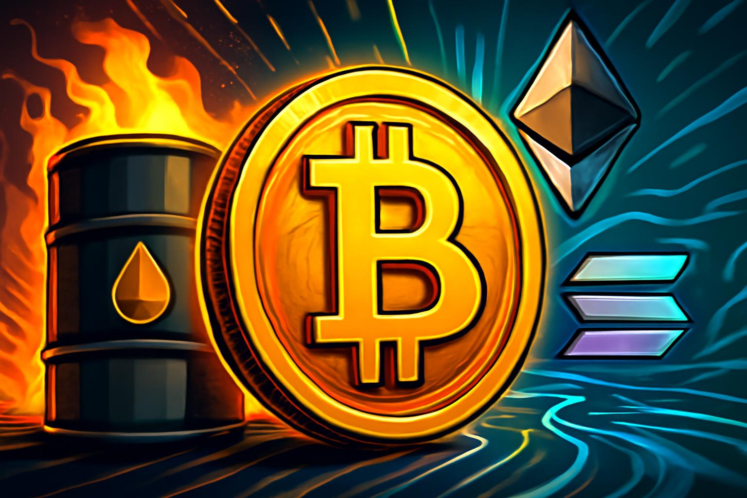 比特币上涨3%,达到 KRW 105,697,000,油价上涨