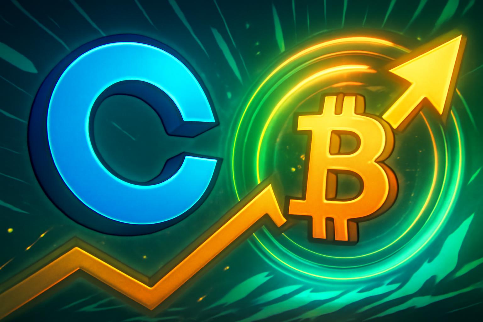 Coinbase 股票上涨,随着比特币价格上涨