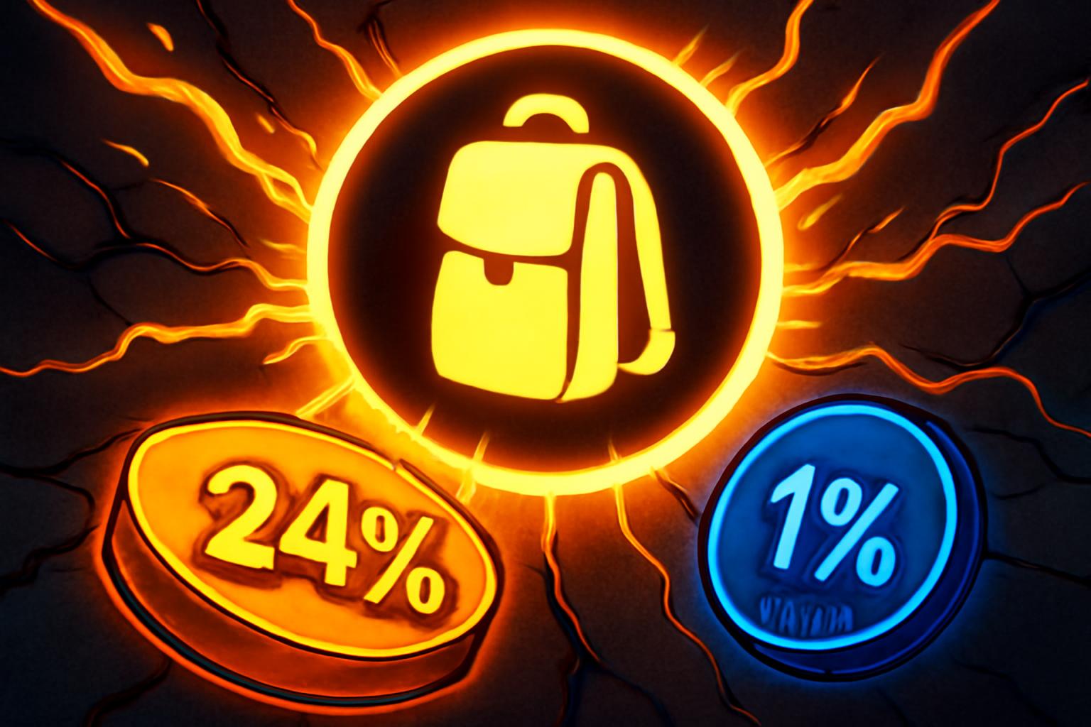 NFT 奖励分配：24% 积分用户，1% NFT 持有者