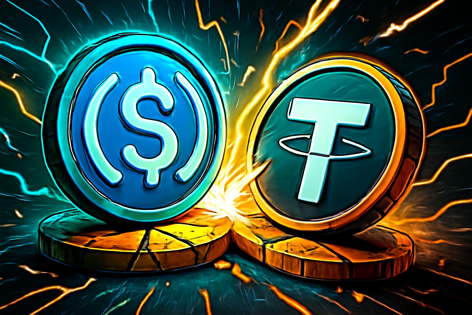 USDC 在真实交易量上超过 USDT,表明稳定币使用正在发生变化