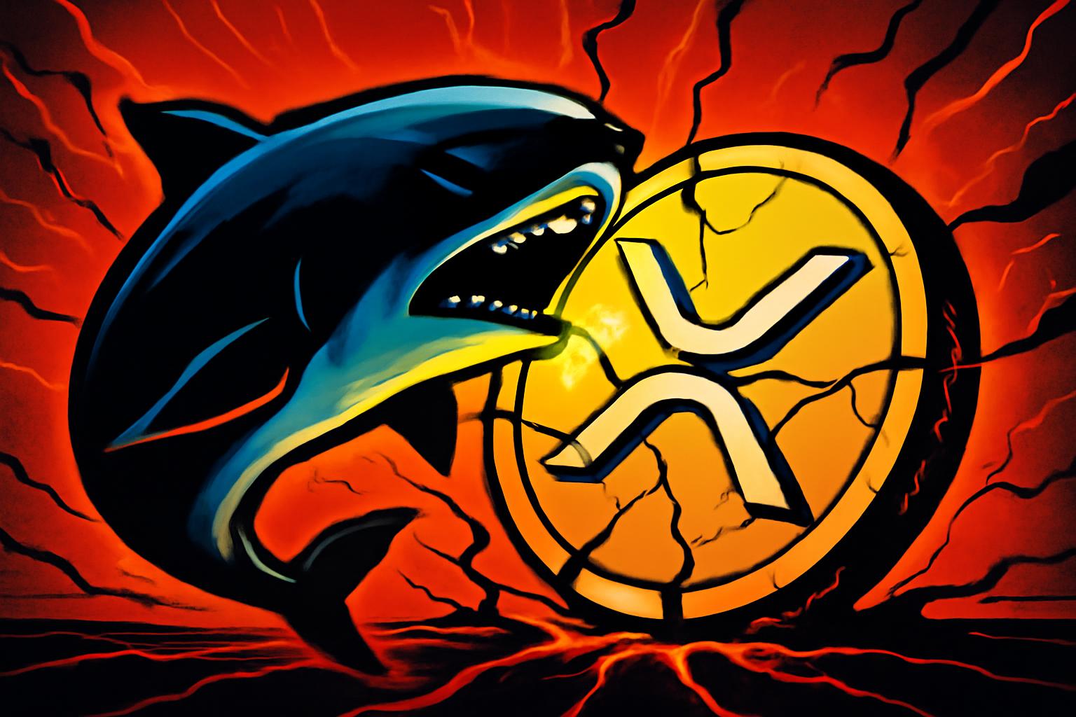 XRP鲸鱼抛售在九天内达到220M代币，标志着市场流动性转变