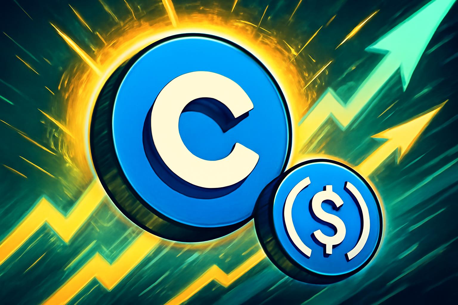 Coinbase 回升至 $196,因加密波动推动超越交易的增长