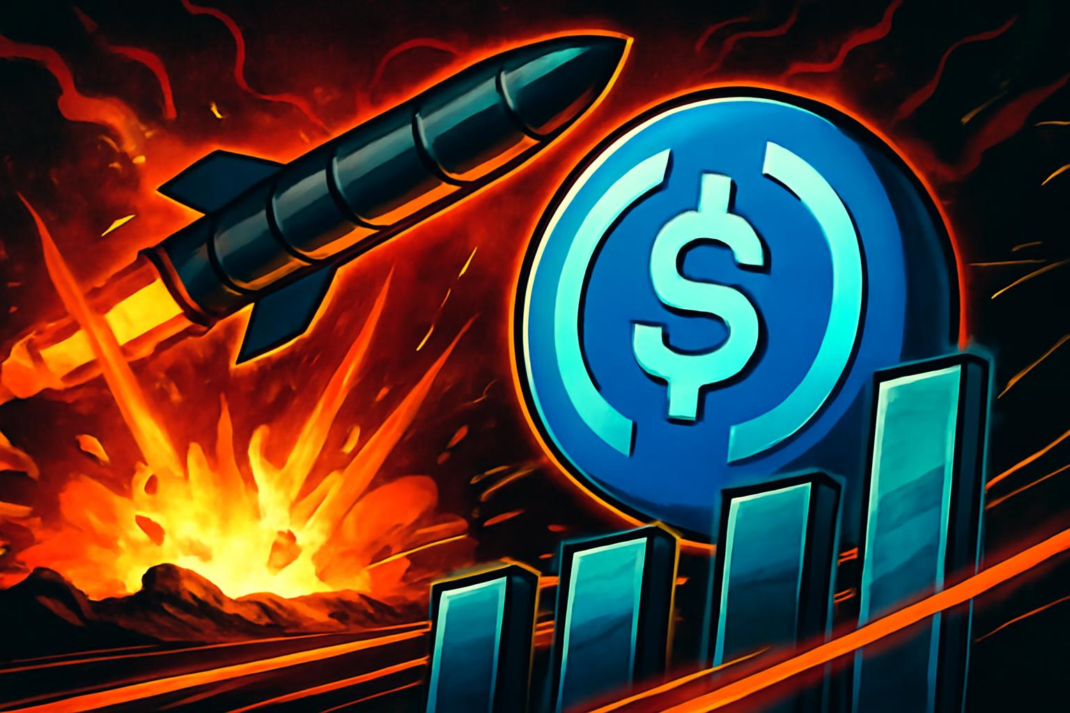 迪拜导弹袭击触发 USDC 流入与美国国债需求