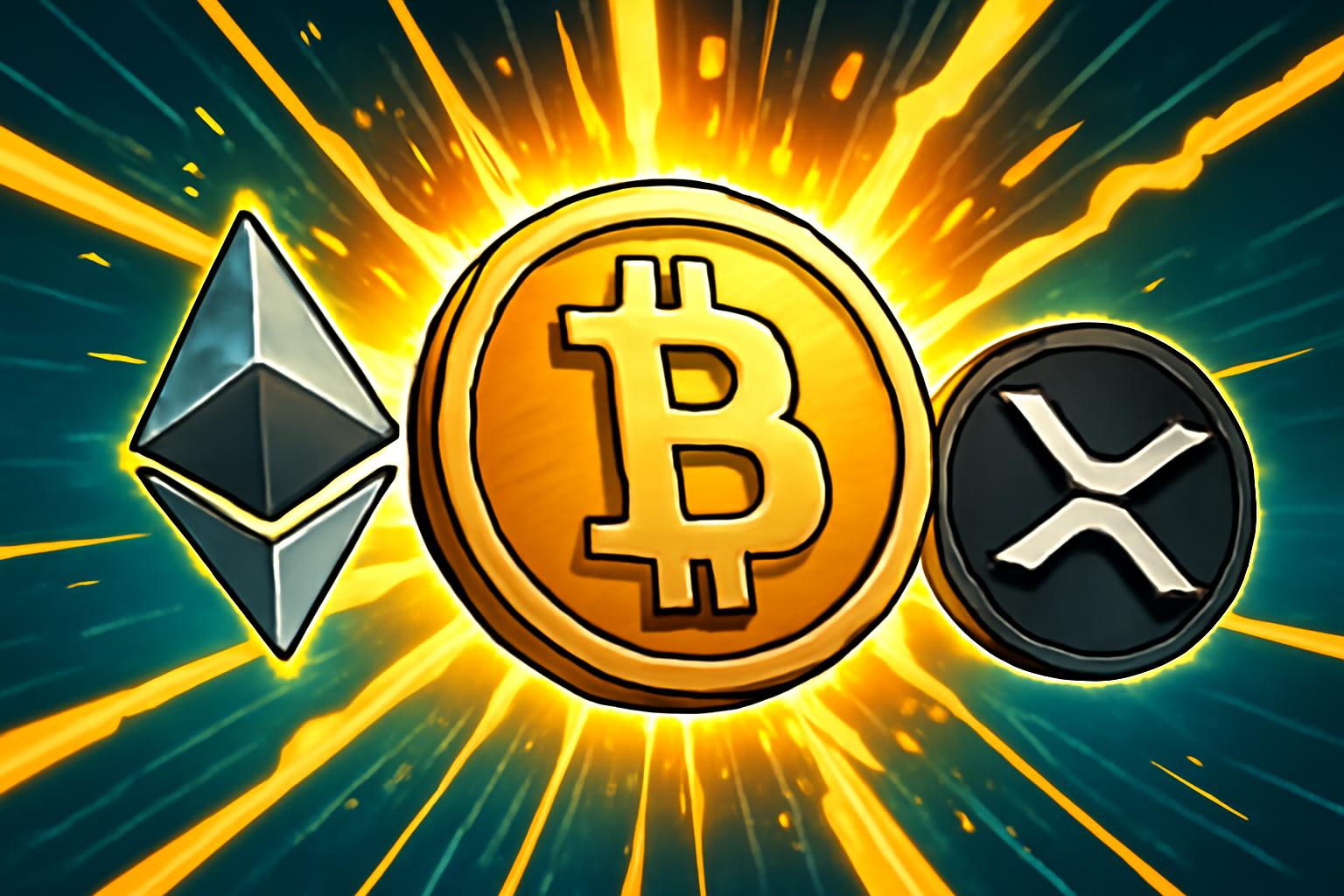 比特币、以太坊、XRP上涨，加密货币对伊朗风险进行对冲