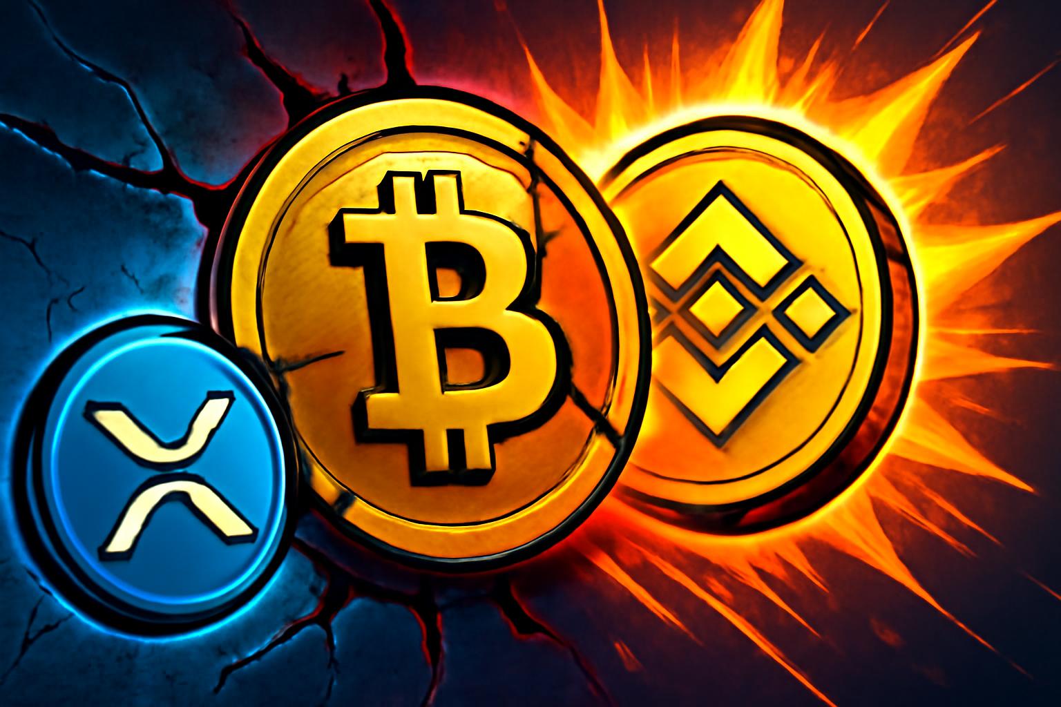 比特币在 $66K 附近持稳，XRP 与 BNB 争夺第四名