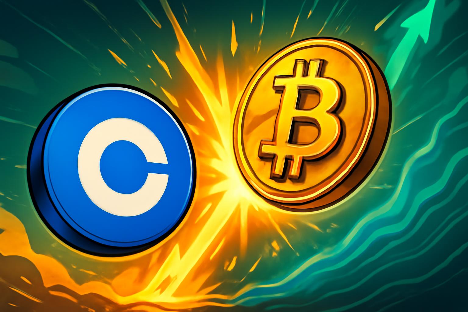 Coinbase 股票重新夺回关键阻力位，比特币反弹