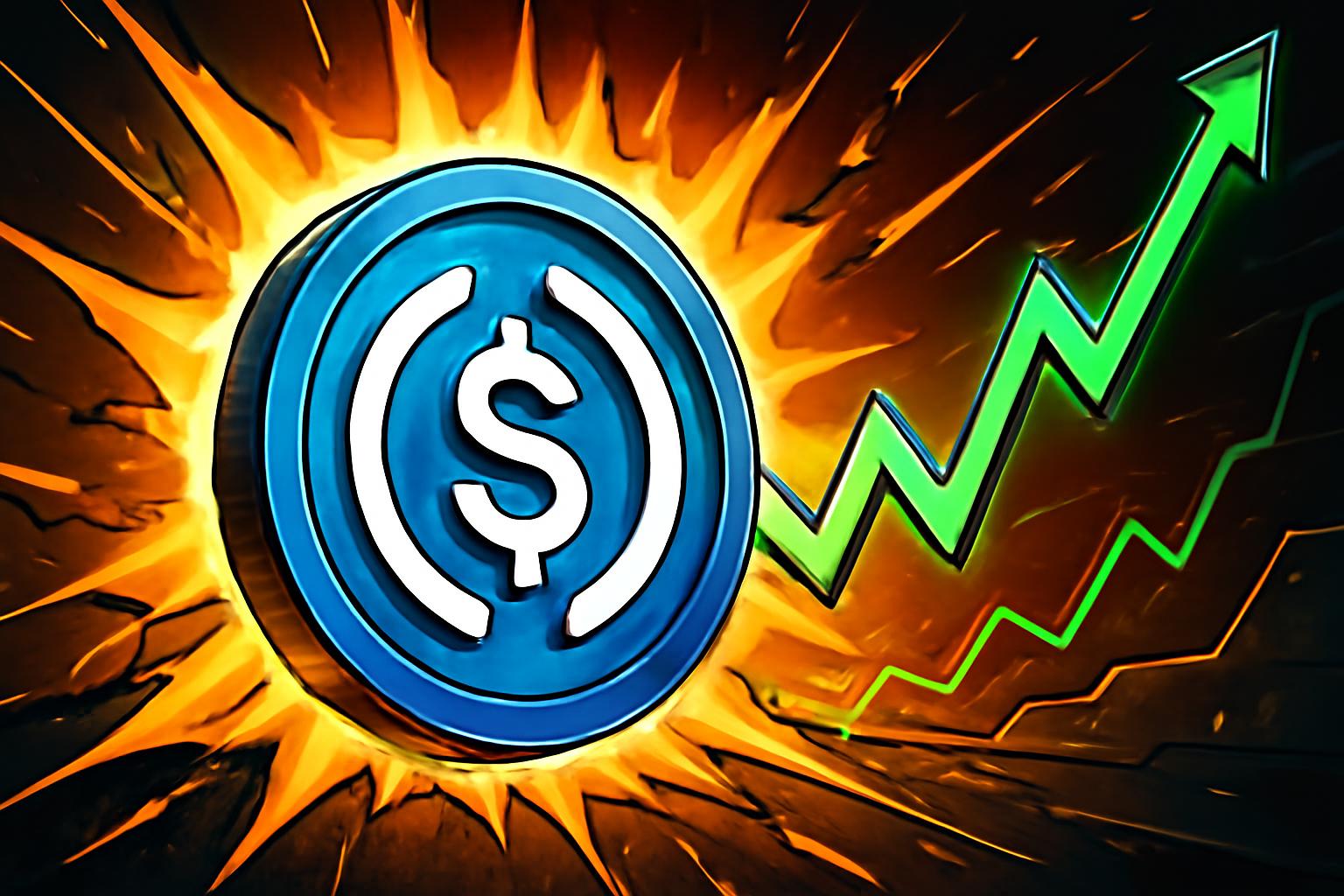 Circle 延续反弹，USDC 在波动趋势中继续上涨