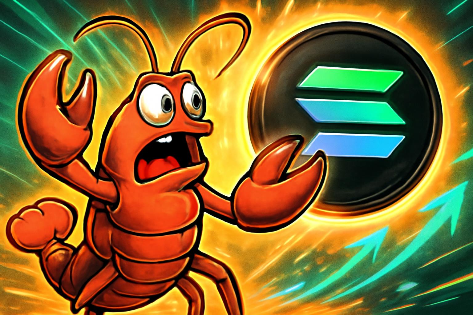 Solana 的 Lobstar 梗币上涨超过 35%，市值达到 $6.6M