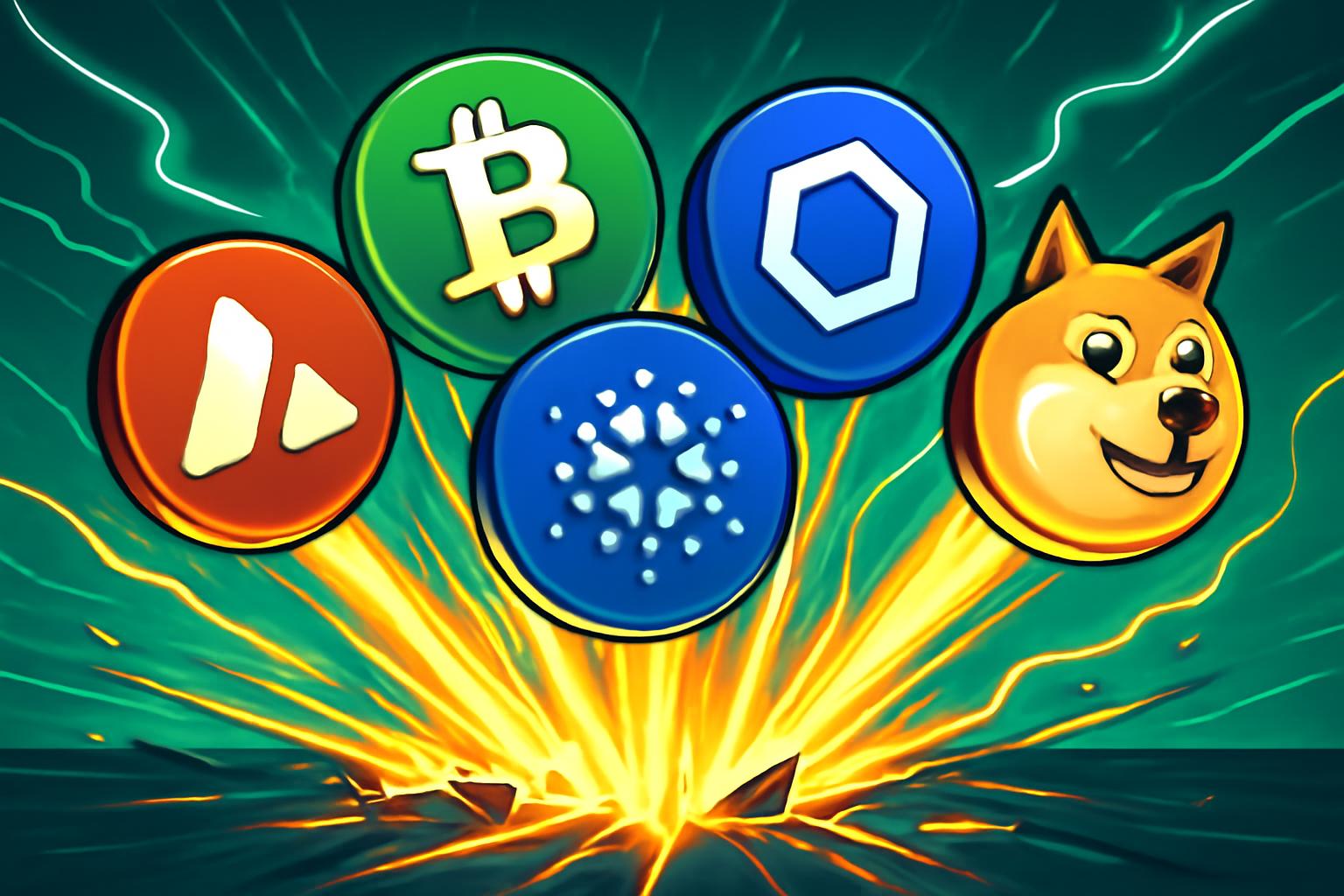 山寨币在 AVAX、BCH、ADA、LINK、DOGE 的动量突破信号