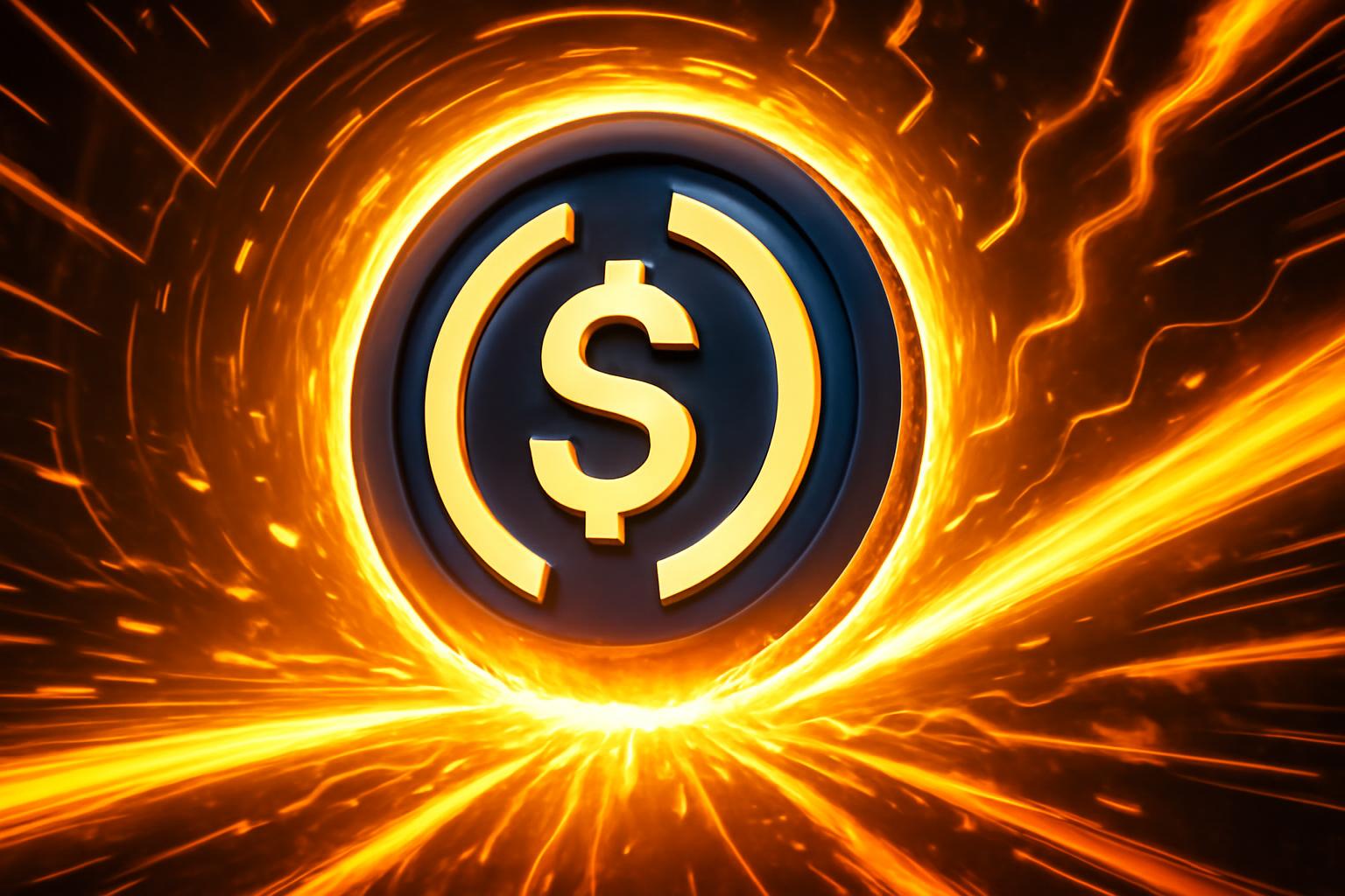 USDC 流通量在最近一周上升约4亿USDC