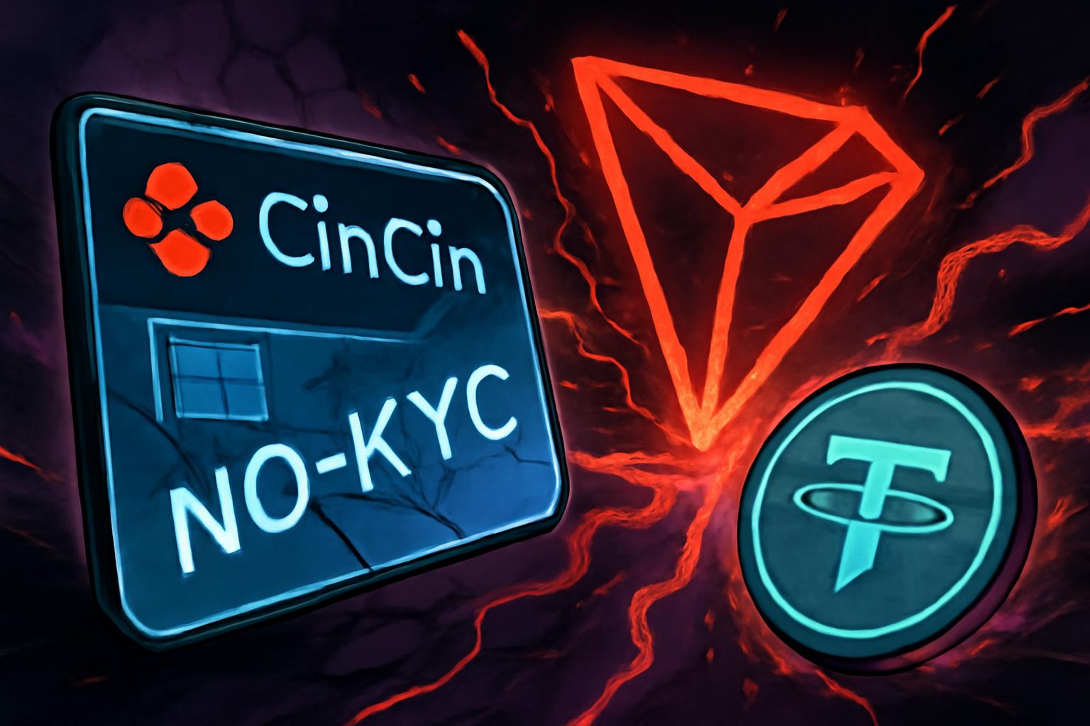 CinCin 的无-KYC 卡因 Tether-Tron 资金来源受到审查