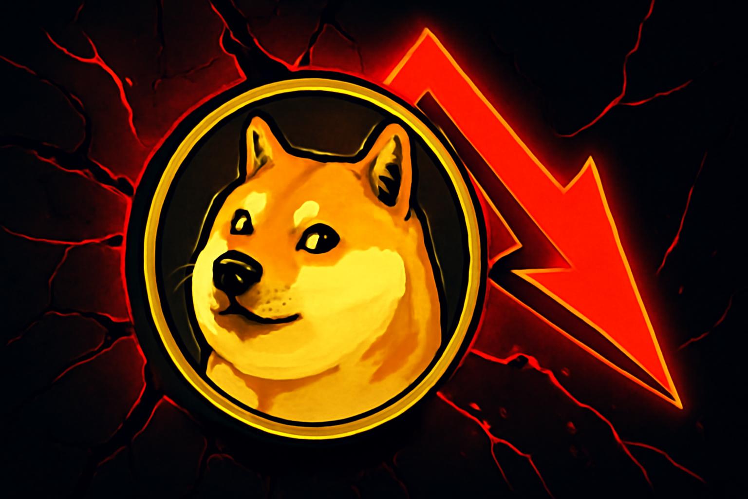 狗狗币多空比率信号在下跌趋势中显现看涨偏向