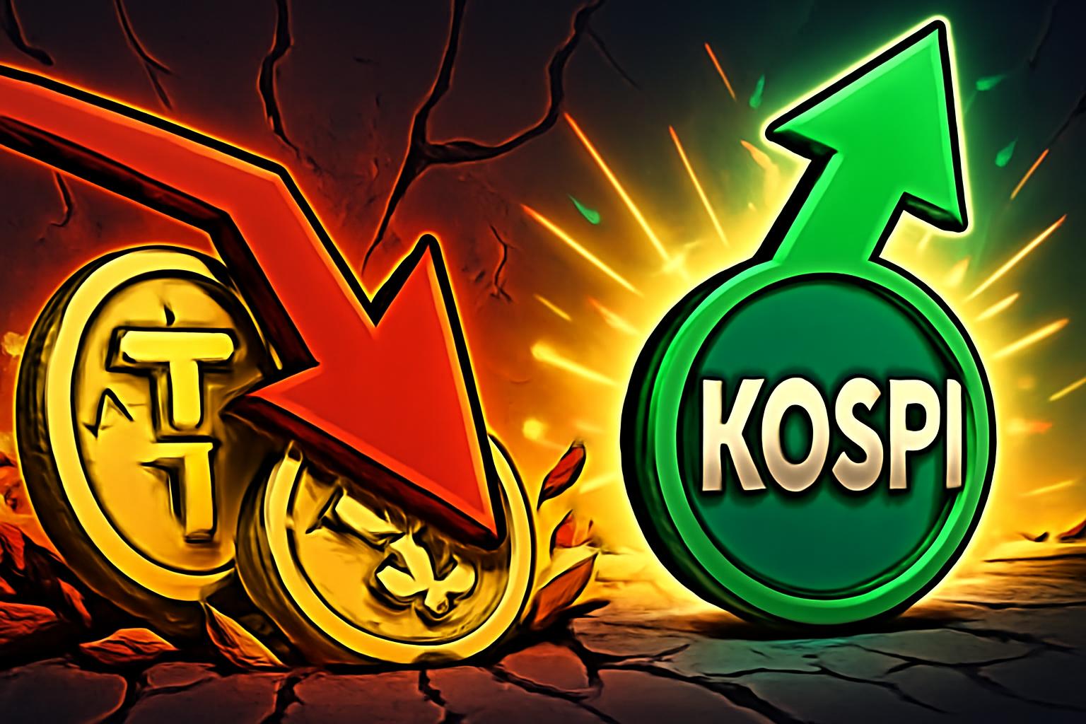 稳定币下降推动资金轮动进入韩国股票，韩元走强