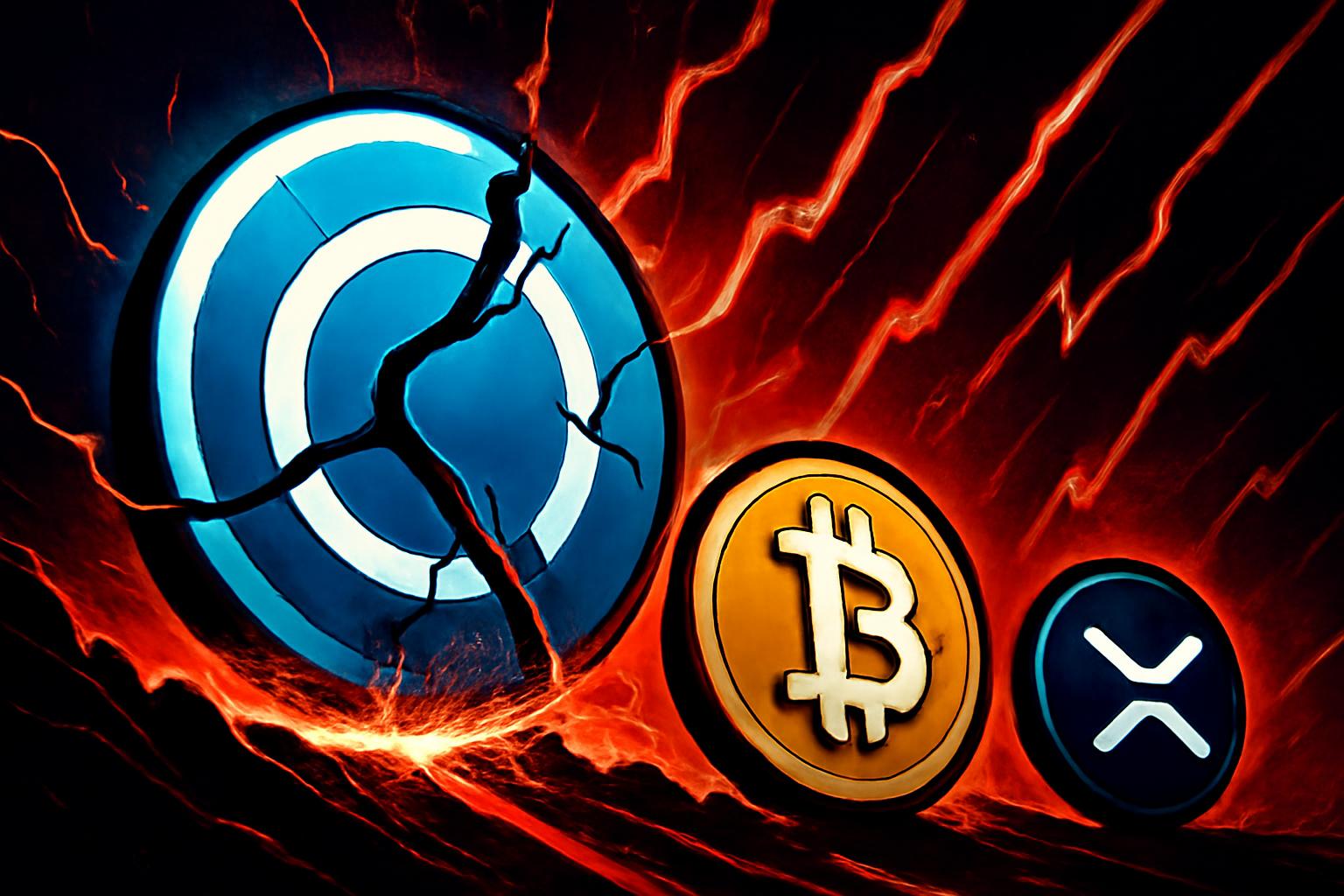 Circle 震撼引发加密货币抛售，比特币下跌 2%，XRP 下跌 3%