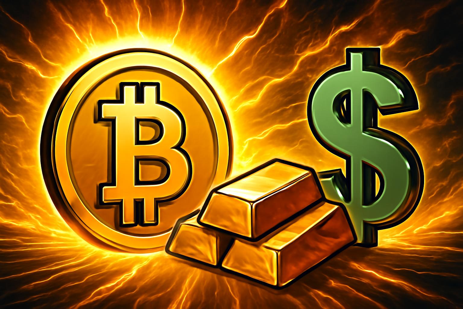 比特币突破战争风险，成为黄金与美元的避险资产之一