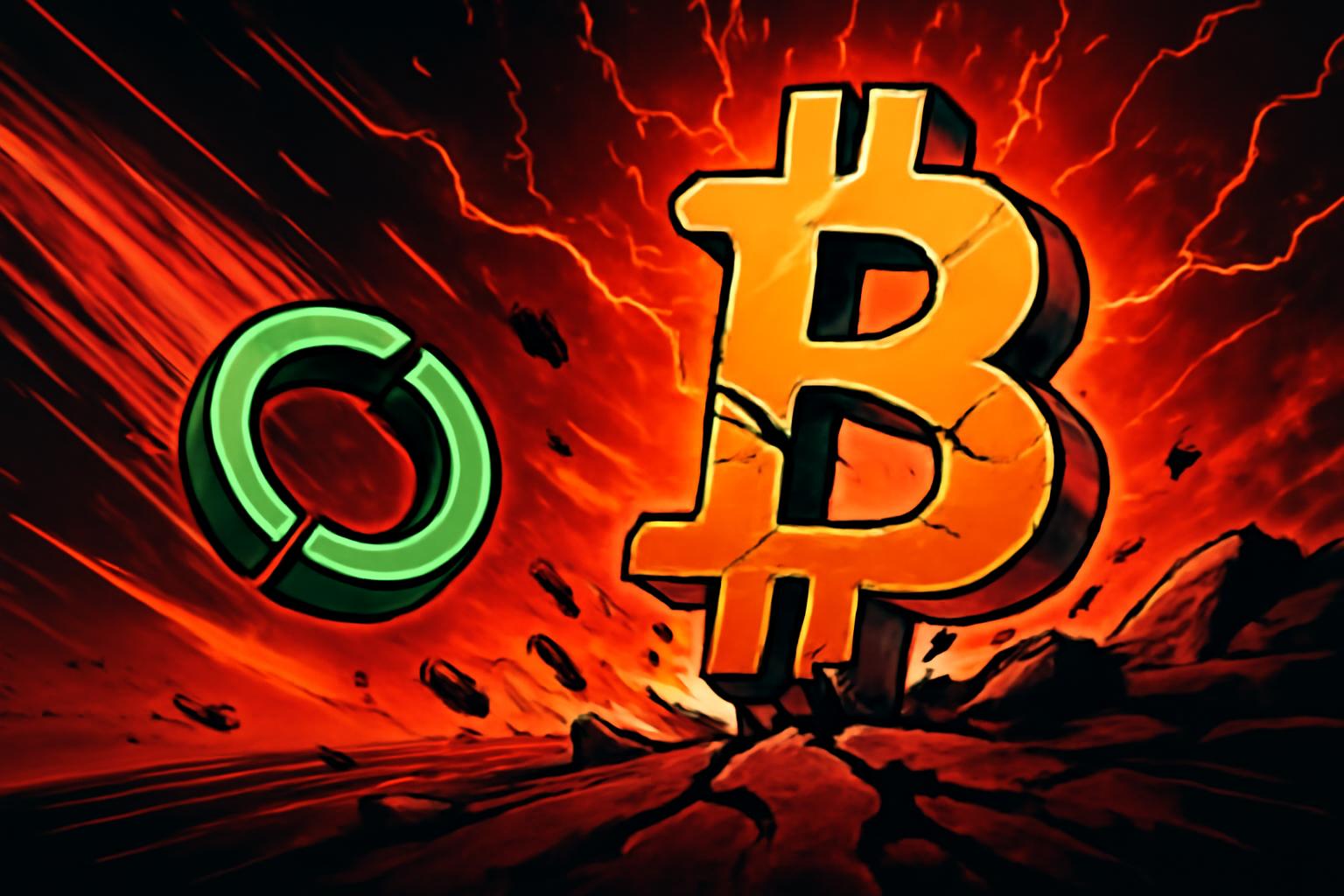 Circle 的暴跌使加密货币走低，比特币逼近 $70K