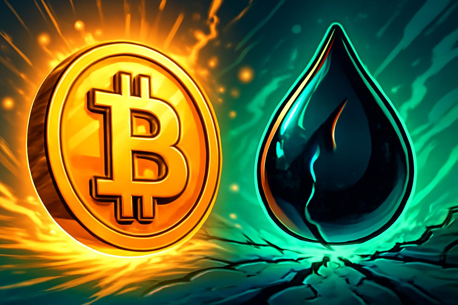 比特币在伊朗停火希望提振下走高，油价暴跌