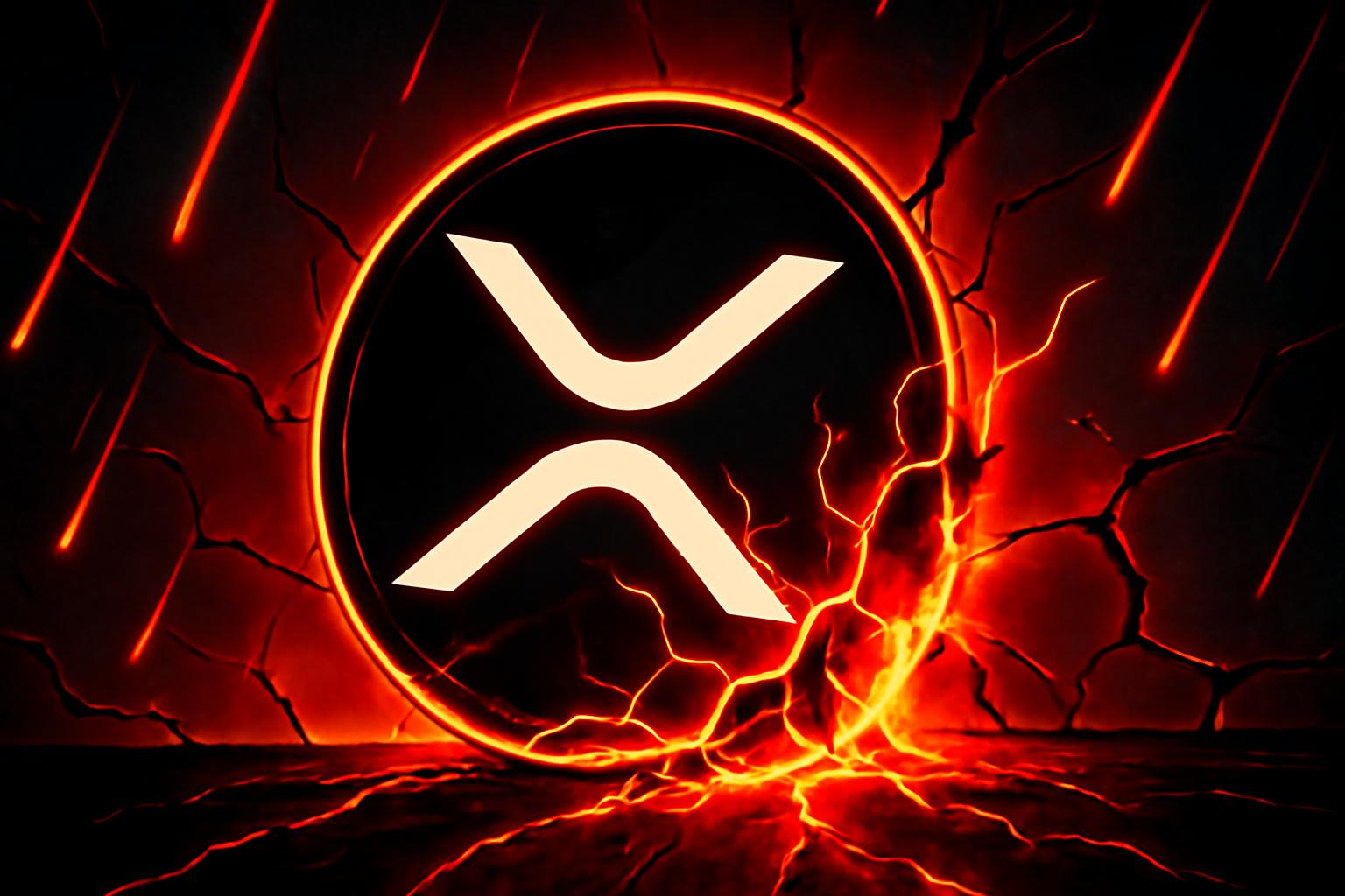 XRP 下探至约 $1.35，清算浪潮发出信号，支撑位薄弱