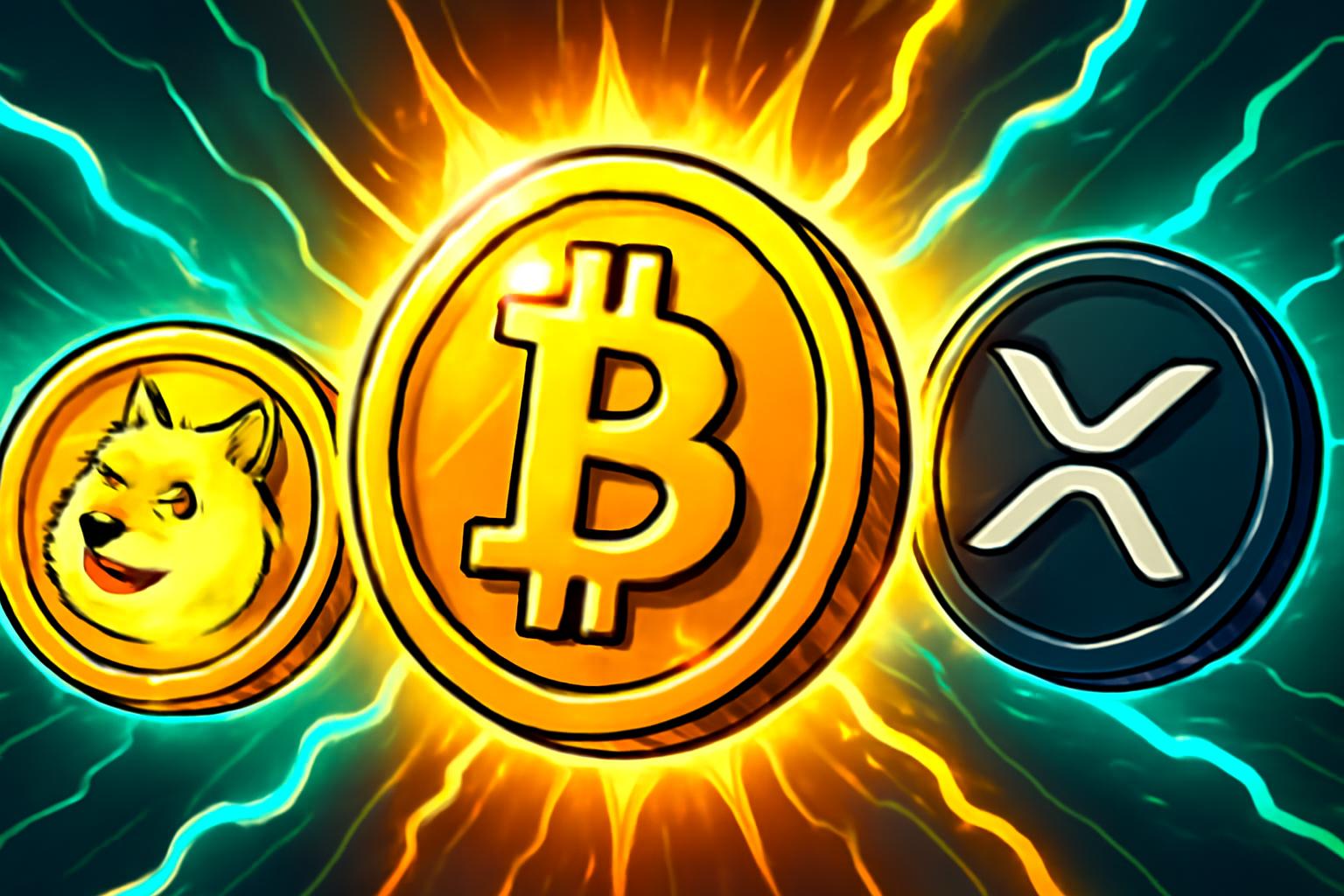 比特币达到$280,000，引发狗狗币与XRP的前景