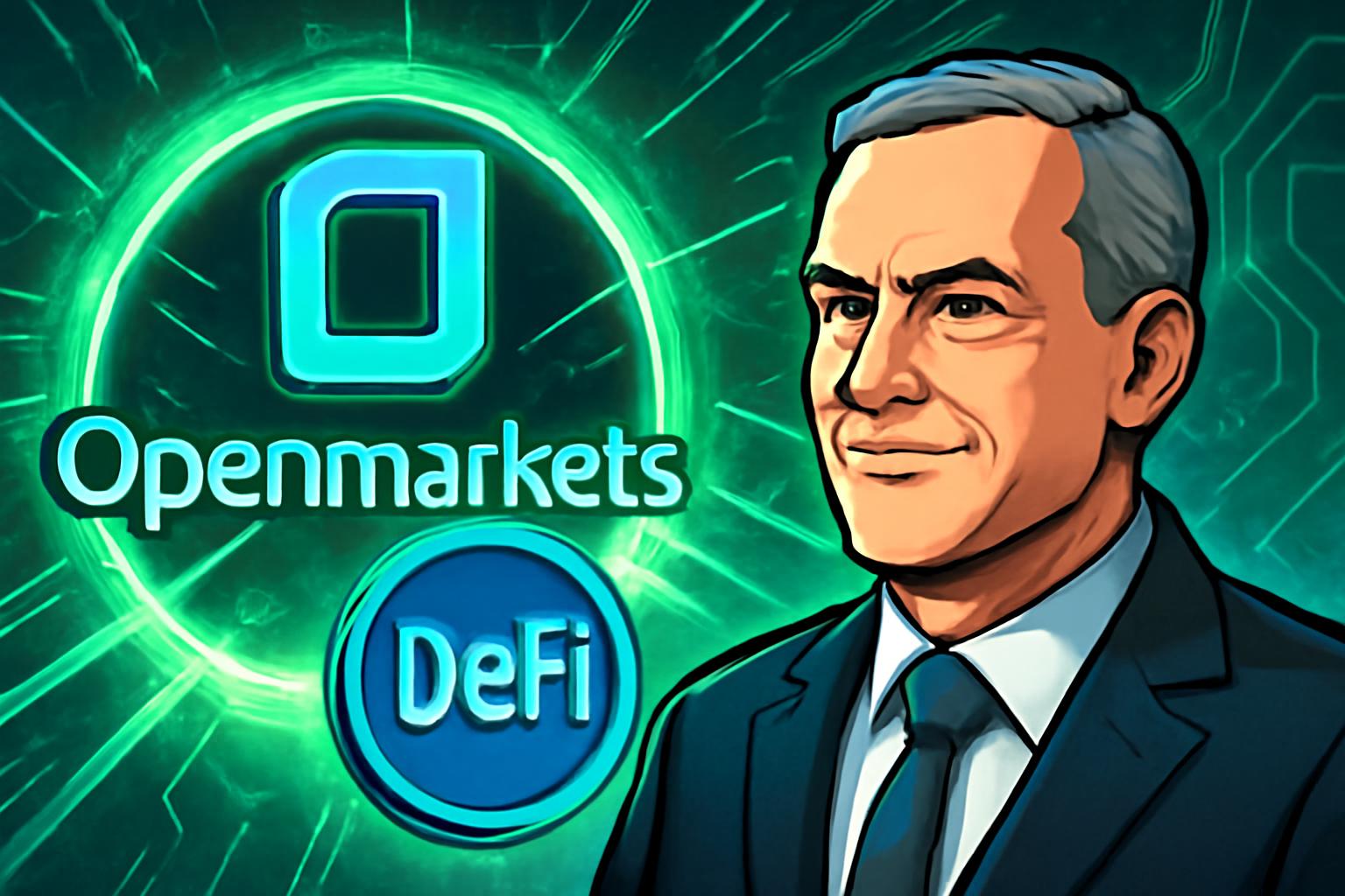 Openmarkets 任命 Jenkins 领导 DeFi 推进与资产代币化
