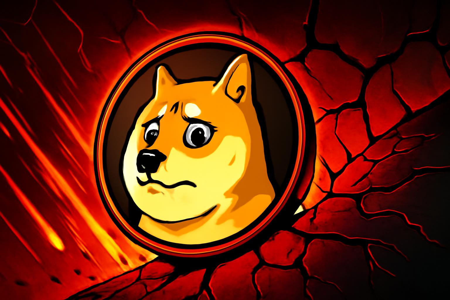 狗狗币在云层阻力位 0.09512-0.09564 处的看跌拒绝