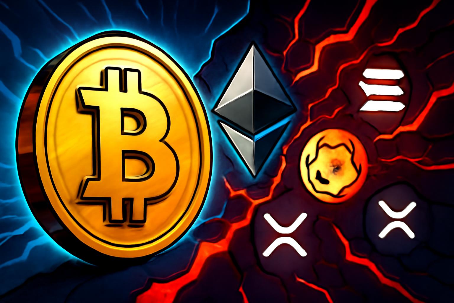 比特币在窄幅区间内盘整,山寨币分化,宏观数据公布在即