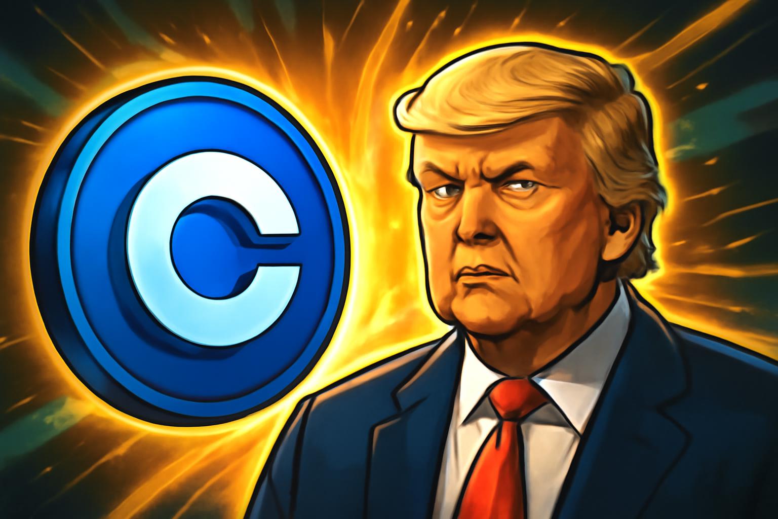 特朗普的加密货币背书引发 Coinbase 盘前上涨