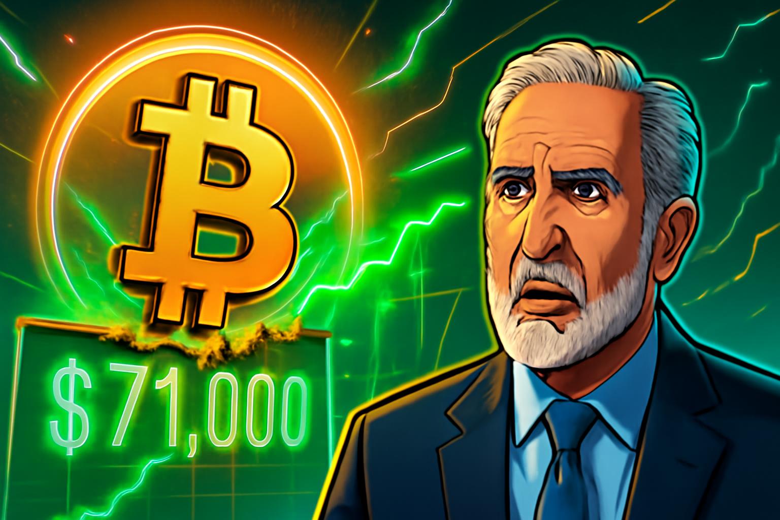 比特币突破 $71K,Ardoino 看到绿光,Schiff 警告这是头部假象