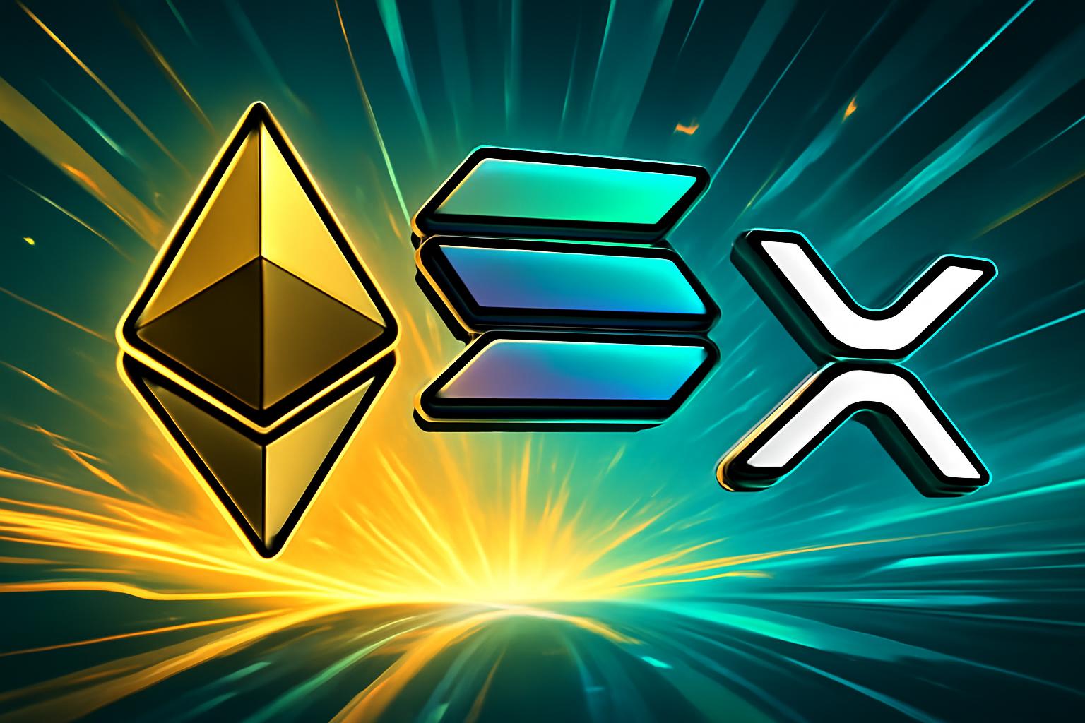 以太币、索拉纳、瑞波币在战争担忧缓解之际领涨，加密货币市场走强