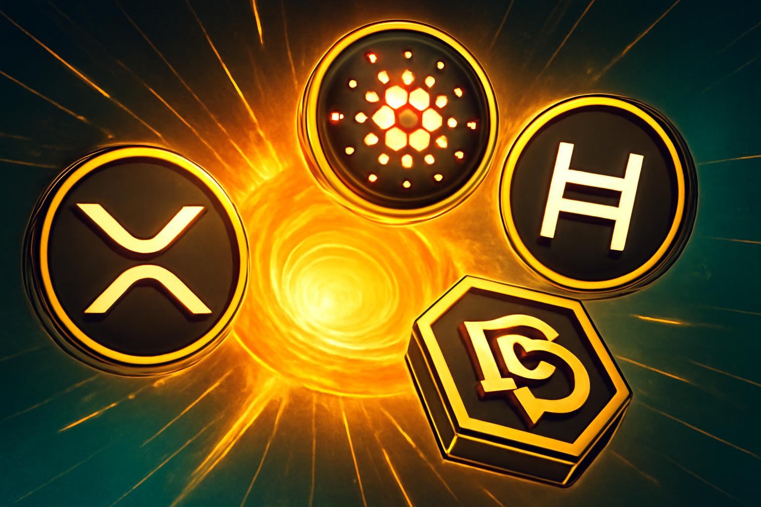 2026 年的顶级加密货币：XRP、Cardano、Hedera 与 BlockDAG
