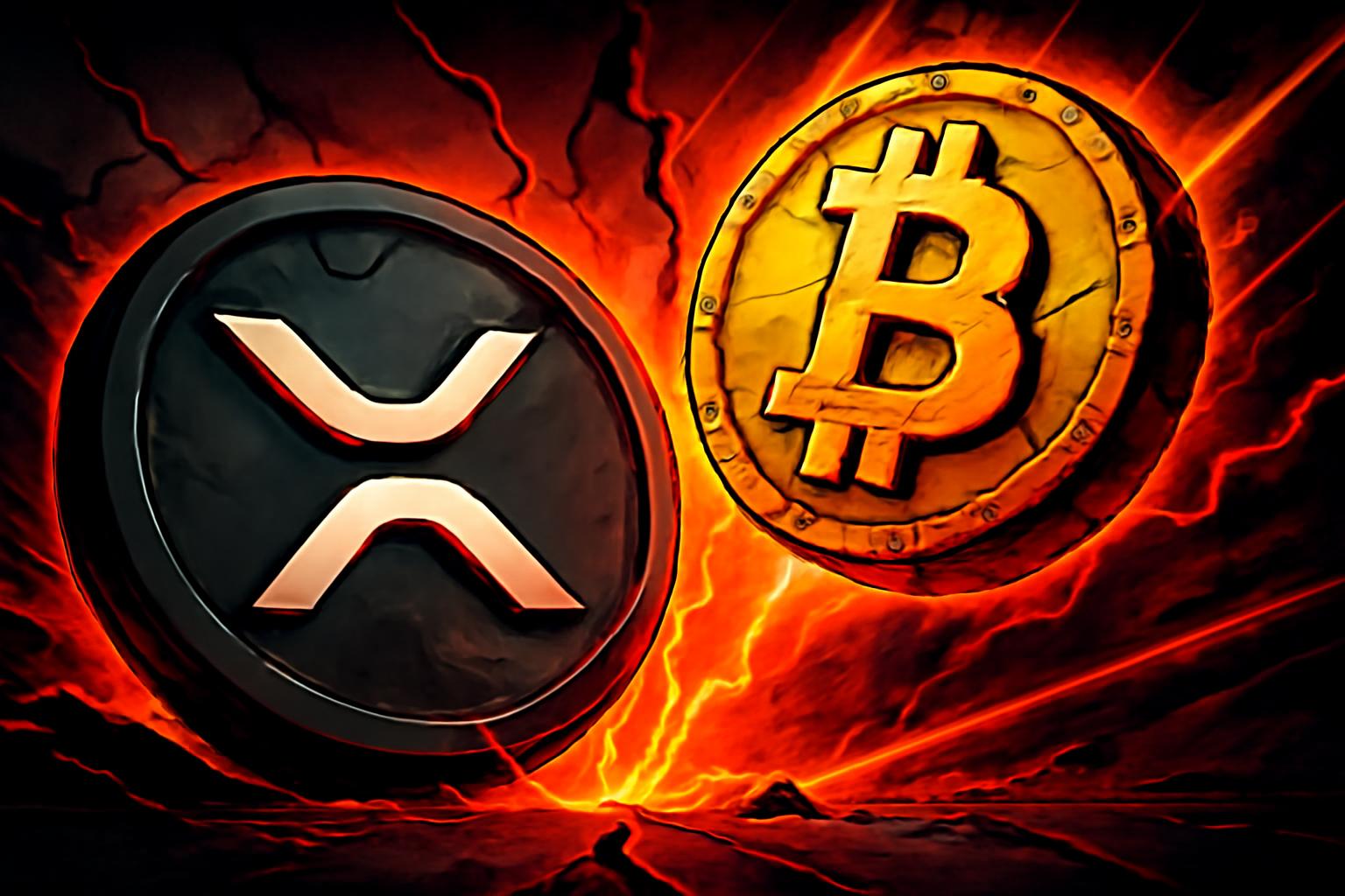 XRP 在$1.30保持支撑，伴随比特币风险上升