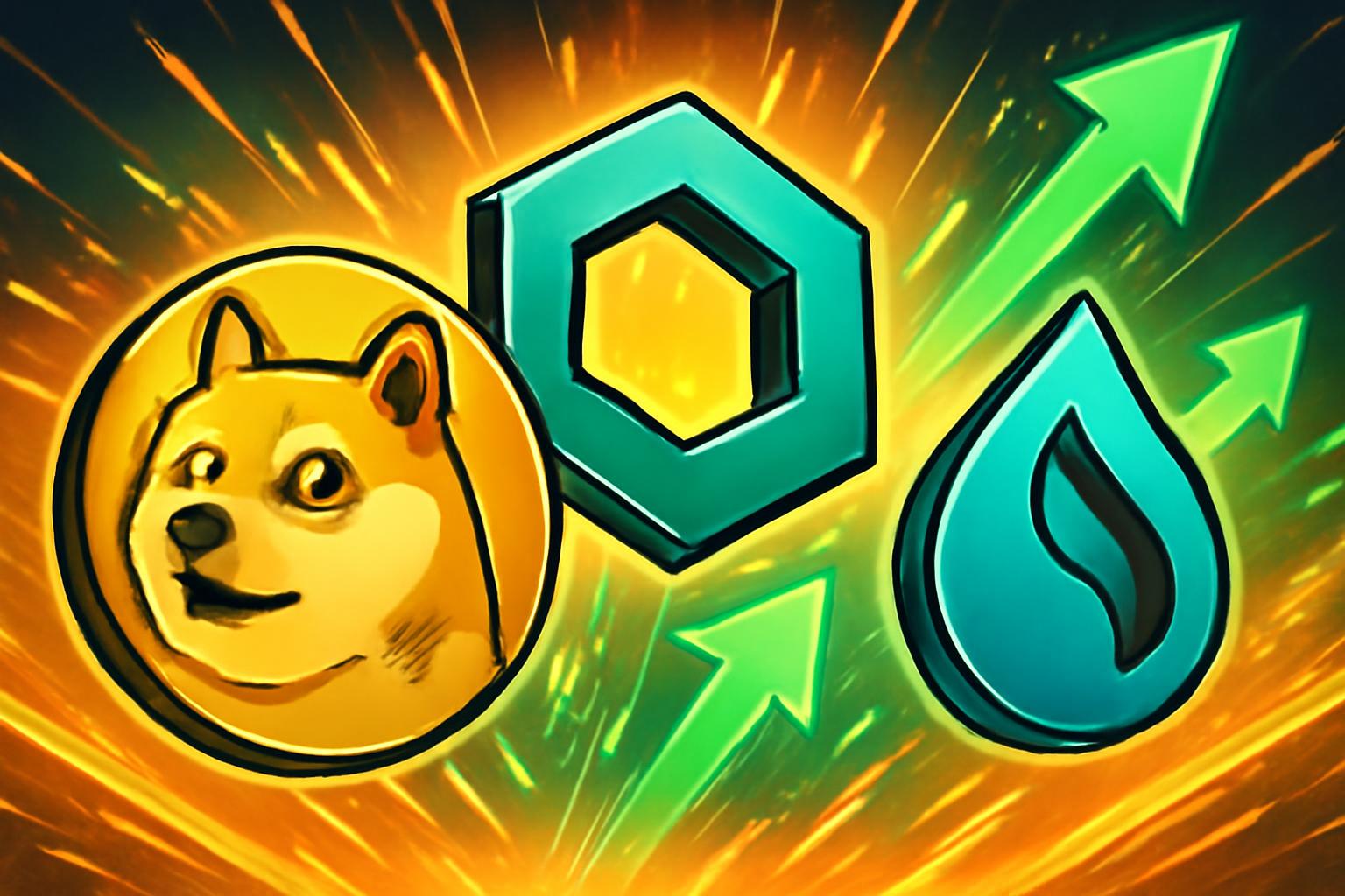 DOGE、LINK 与 SUI 在 2026 年 3 月的强劲势头中反弹