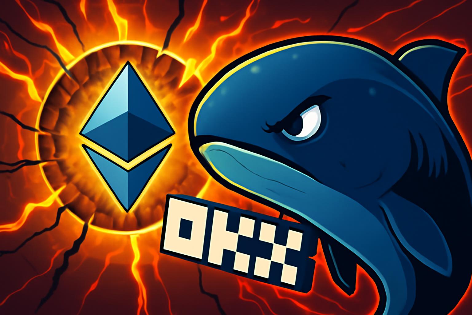 以太坊鲸鱼今晨从 OKX 提取了 6,898.98 ETH，总价值 $13.58M