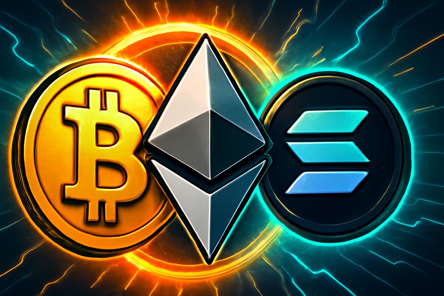 比特币、以太坊和索拉纳:加密投资的合法核心