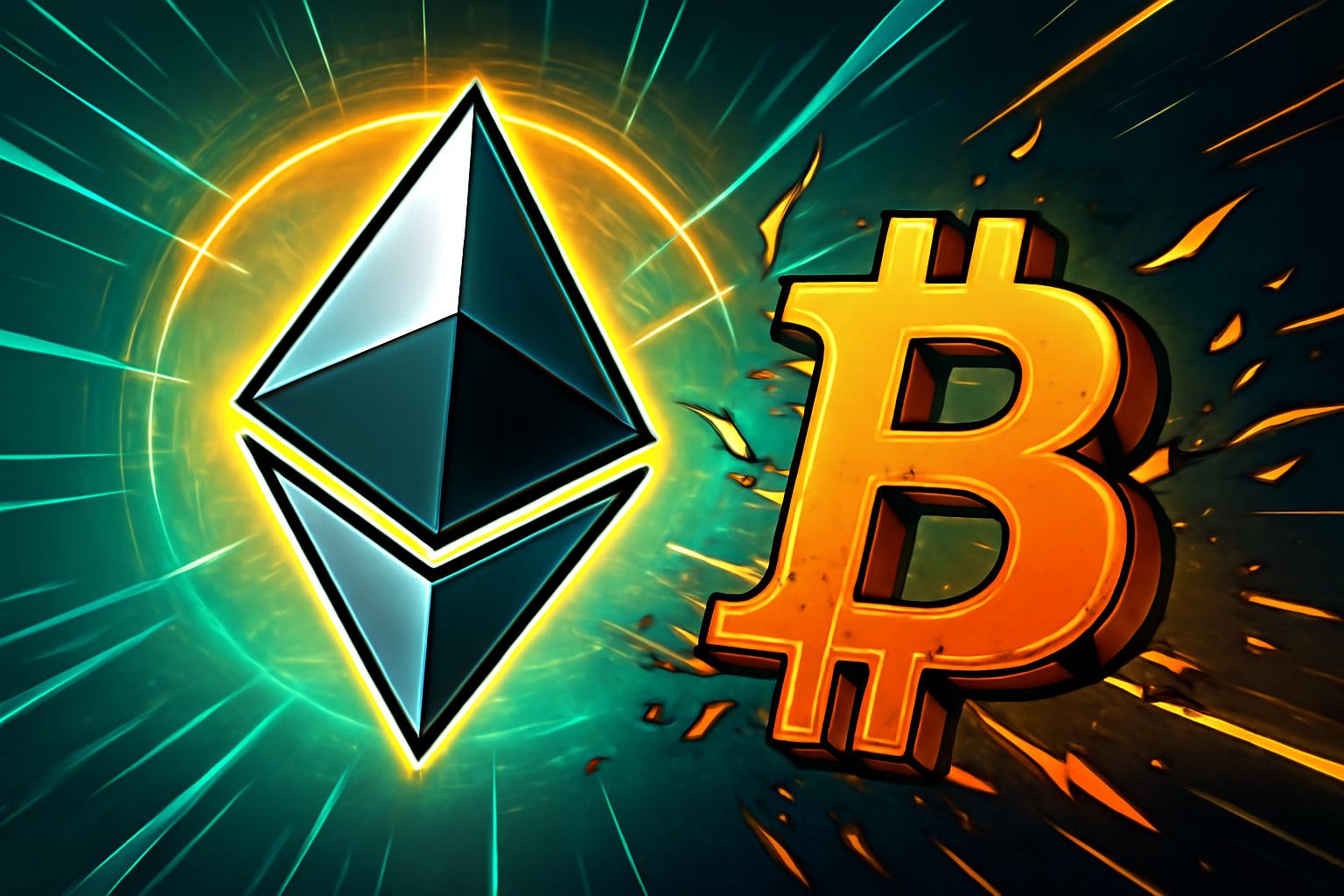 投资者将资金投向以太坊，随着比特币差距扩大