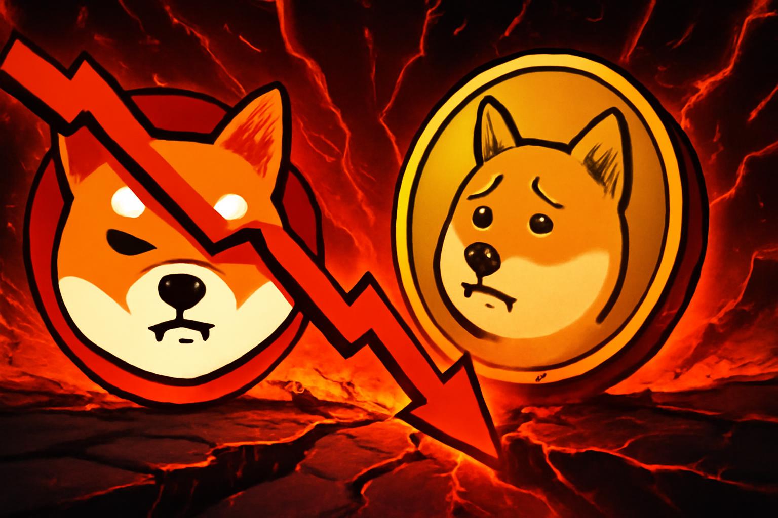 柴犬币和狗狗币在市场波动中再度下跌