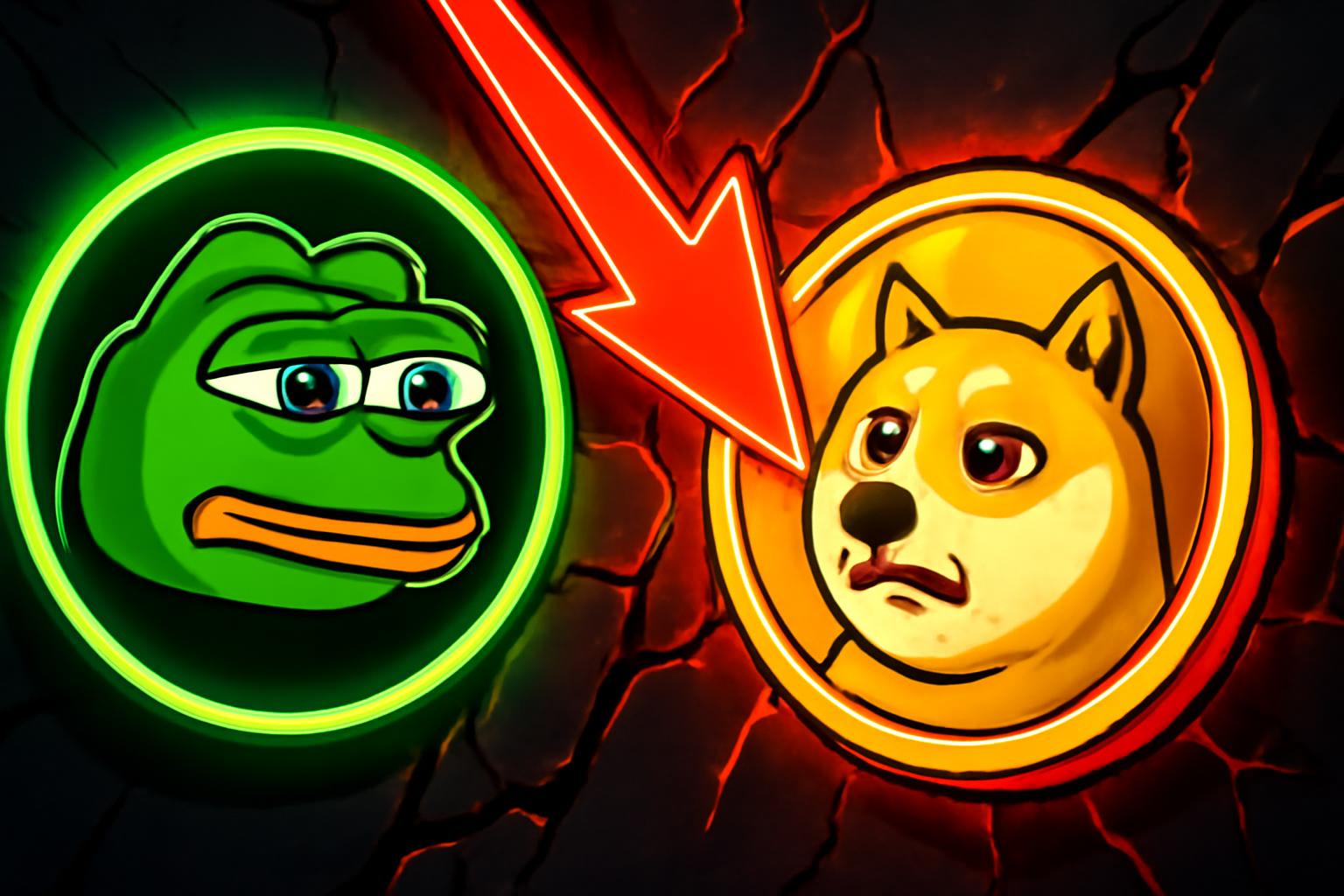 AlphaPepe vs DOGE: 在87%下跌的情况下能否达到全年目标?