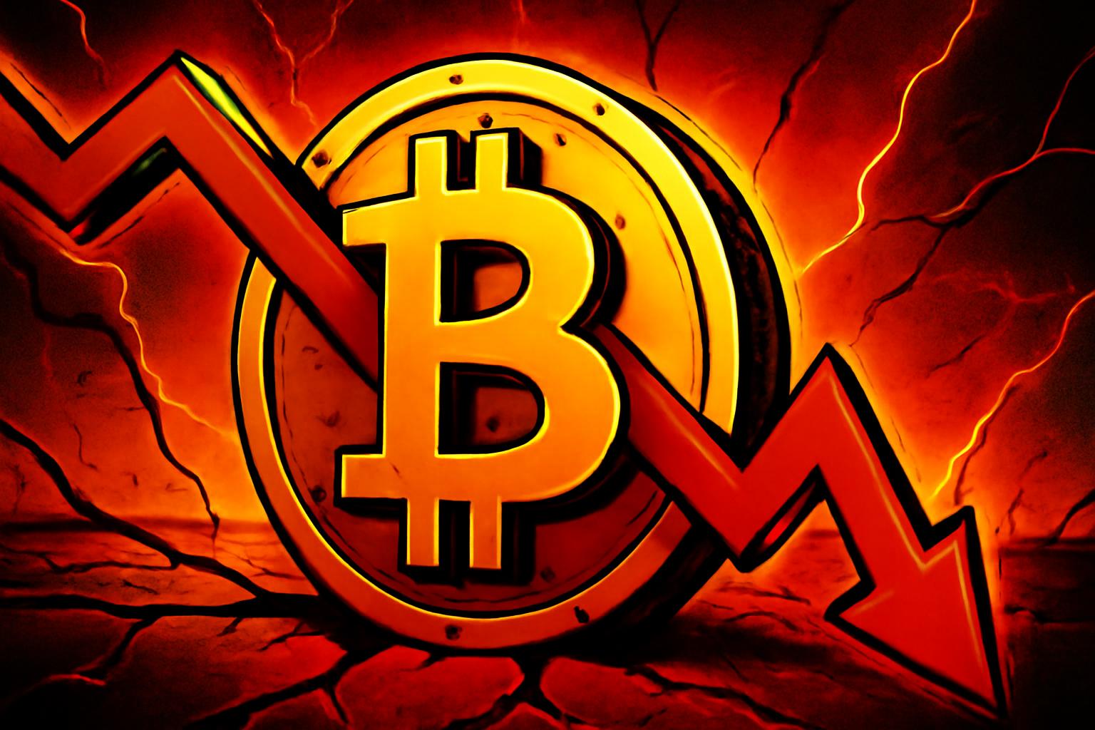 比特币在周末背离后,周初接近关键水平