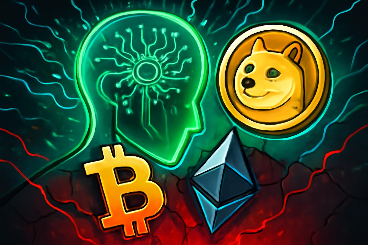 AI与梗文化领域推动加密行情反弹，BTC/ETH回落