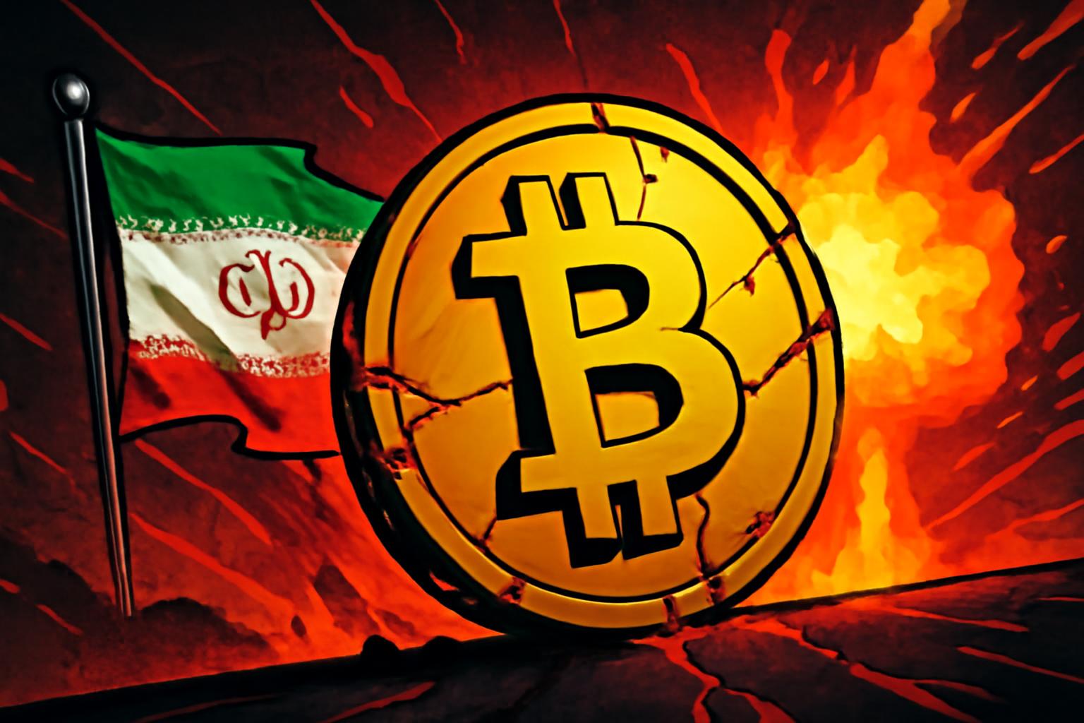 比特币价格下跌，地缘政治紧张局势上升：市场对特朗普就伊朗战争的警告作出反应