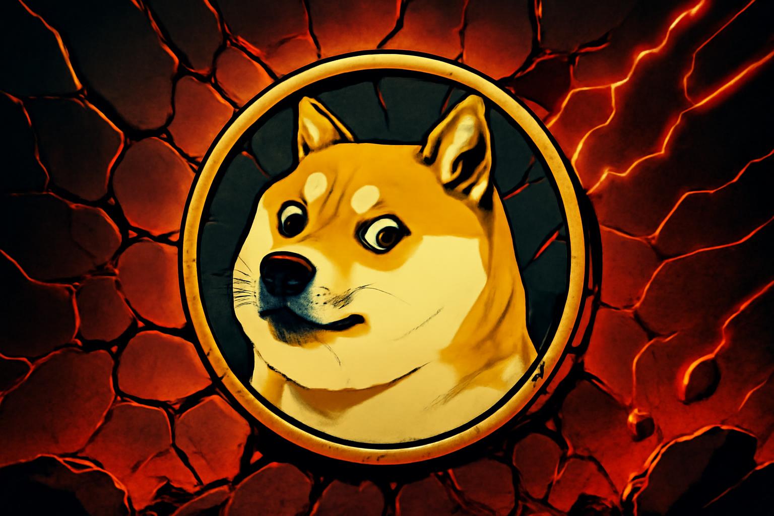 狗狗币卡在十美分以下，交易者等待方向