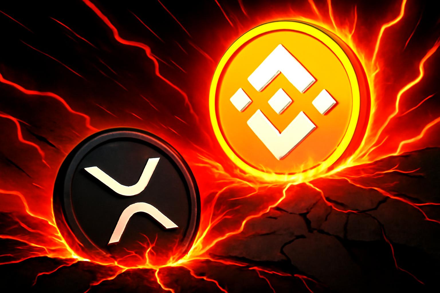 XRP 在市值中下跌,BNB 超越并升至第四位